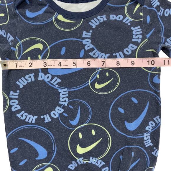 NIKE Just Do It 2 Pack Long Sleeve bodysuit onesies 24M Blue - Picture 9 of 12